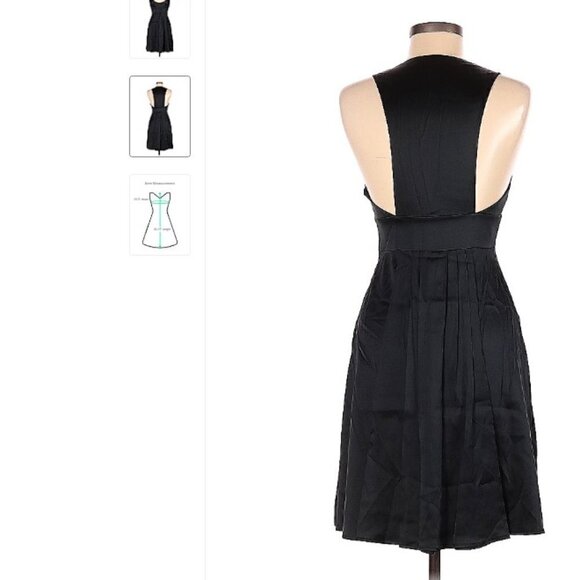 JASMINE Di Milo Silk Black Cocktail Dress Size 6 - Picture 2 of 3